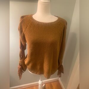 Iris Women's Amber Sweater, size M,  Ribbon Accents
